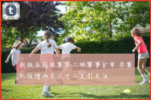 新版亚冠联赛第二级赛事扩军 参赛队伍增加至三十二支引关注